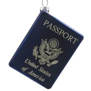 Blue Passport Holiday Ornament